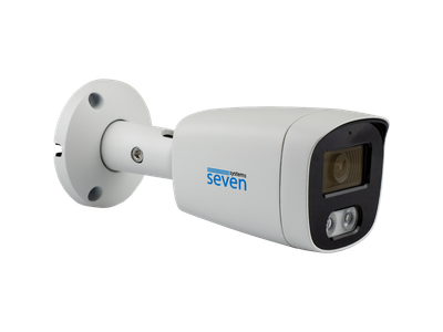 IP-відеокамера 5 Мп SEVEN IP-7225PA-DL white 2,8 мм з розумним подвійним підсвічуванням