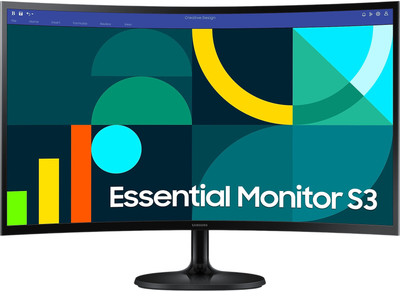 Monitor 27" Samsung Essential S3 S36GD FHD Curved (LS27D360GAUXEN)
