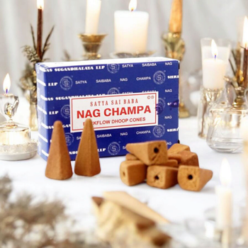 Nag Champa Backflow cones (Наг Чампа) пахощі, що стеляться 1 упаковка 01746