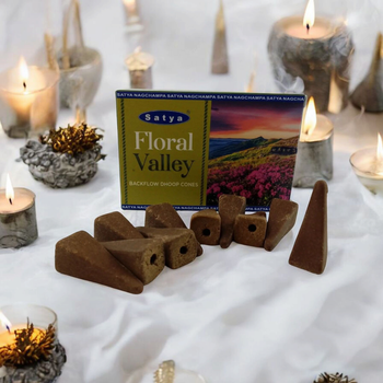 Floral Valley Backflow Dhoop Cone (Квіткова Долина) пахощі, що стеляться 1 упаковка 06702