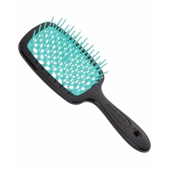 Расческа для волос Janeke Superbrush 1830 The Original Italian Patent Черно-бирюзовый