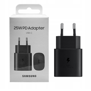 Мережевий зарядний пристрій Samsung 25W/3A Type-C швидка зарядка Super Fast Charge та Power Delivery Black