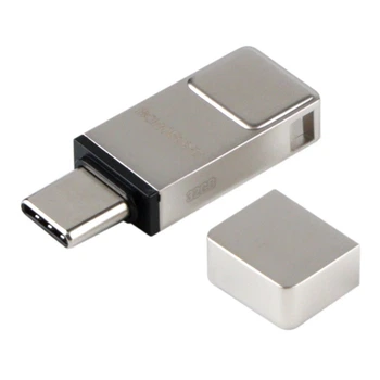 USB флеш-накопичувач Borofone BUD6 32GB Elegance mini USB3.0+Type-C Колір Чорний