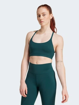 Спортивний топ для фітнесу жіночий Adidas All Me JW5136 S Зелений (4068811397418)