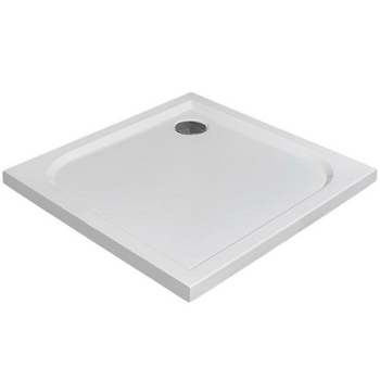 Поддон для душевой кабины RADAWAY Delos 80x80x4.5см квадратный акрил без сифона белый SDC0808-01