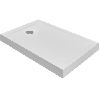 Піддон для душової кабіни RADAWAY DorosCompact 100x80x12см прямокутний акрил без сифону білий SDRFP1080-05