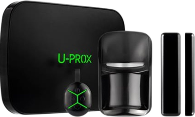 Комплект охранной сигнализации U-Prox MPX LE KF kit, U-Prox MPX LE, U-Prox PIR, U-Prox WDC, U-Prox Keyfob B4 Black (4820261371017)