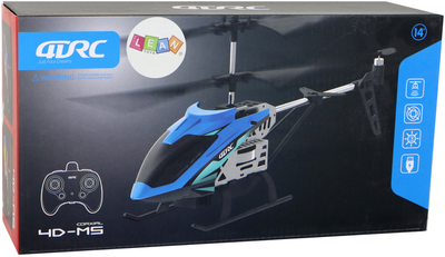 Helikopter zdalnie sterowany Lean Toys Aluminiowy 2.4G Niebieski (16347) (5905679078808)