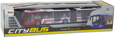 Autobus miejski zdalnie sterowany Lean Toys Czerwono-biały (17626) (5905991004752)