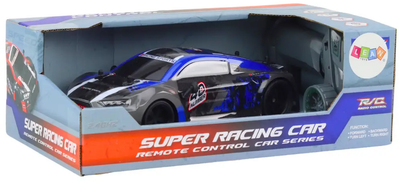 Auto zdalnie sterowane Lean Toys Extreme Racing Car 1:18 Czarno-niebieskie (18588) (5905991017196)
