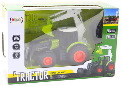Traktor zdalnie sterowany Lean Toys 2w1 z obrotową łyżką 2.4G (21203) (5905991036982)