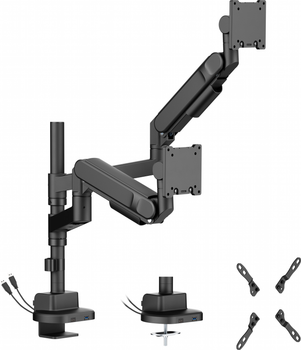 Настольный крепеж для двух мониторов Officepro MAH752B 24-57" 2~27kg Black