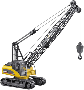 Dźwig gąsienicowy zdalnie sterowany Huina Toys 1:14 Czarno-żółty (22750) (5905991050995)