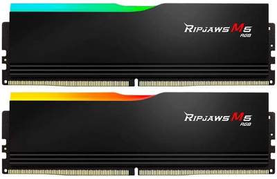 Модуль памяти G.Skill Ripjaws M5 RGB Black DDR5-6400 32GB (2x16GB) (F5-6400J3648F16GX2-RM5RK)