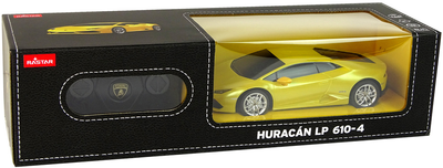 Auto zdalnie sterowane Rastar Lamborghini Huracan 1:24 Żółte (15267) (5905515356534)
