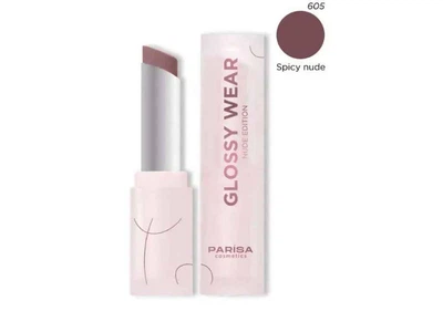 Помада PARISA для губ Lipstick Glow Wear Зволожуюча PGW-06 № 605 Spicy nude