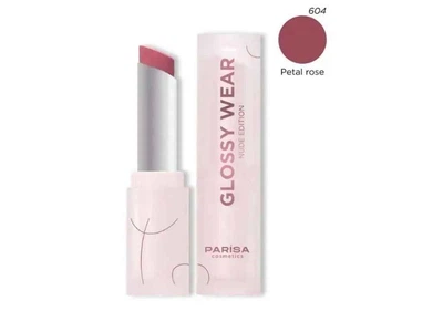 Помада PARISA для губ Lipstick Glow Wear Зволожуюча PGW-06 № 604 Petal rose