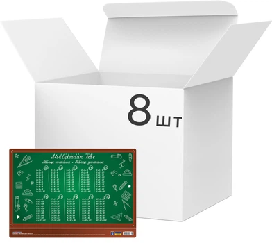 Набор ковриков для детского творчества Maxi Таблица умножения 38x28 см x 8 шт (MX61480-01)