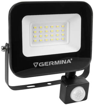 Naświetlacz LED Germina GW-0100 z czujnikiem ruchu 20 W 2000 lm 6400 K Hera