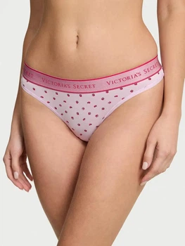 Трусики танга женские хлопковые Victoria's Secret 27027308 L Розовые (2126439778314)