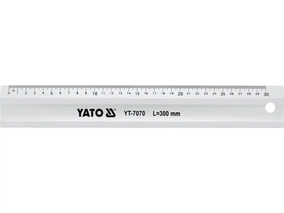 Линейка алюминиевая L= 300 мм YATO (YT-7070)