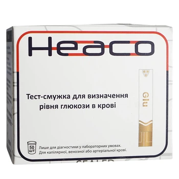 Тест полоски к глюкометру Heaco Gold AQ Plus (50 шт)