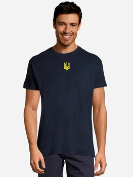 Футболка бавовняна довга чоловіча Sol's Regent DTF11380319/259YC 2XL Темно-синя (3609374935580)