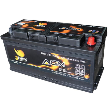 Акумуляторна батарея JENOX AGM 6СТ-105 Євро