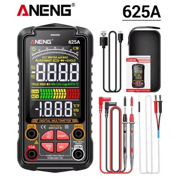 Цифровой интеллектуальный мультиметр смарт тестер ANENG 625A Black
