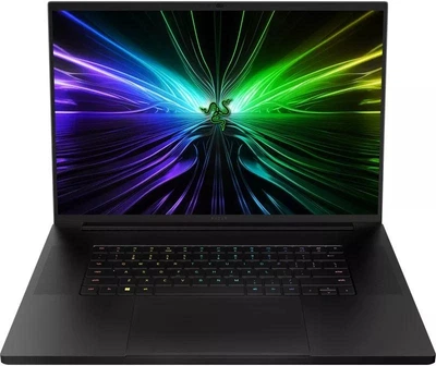 Ігровий ноутбук Razer Blade 18 Intel® Core™ i9- 14900HX до 5, 8 ГГц, 18 дюймів, UHD+, 200 Гц, IPS, 64 ГБ DDR5, 4 ТБ (2+2) SSD M. 2 NVMe PCIe 4. 0, NVIDIA® GeForce RTX™ 4090 16 ГБ GDDR6, Windows 11 Домашній, анодований чорний