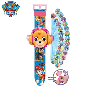 Часы детские наручные Paw Patrol проекционные Sky Розовые