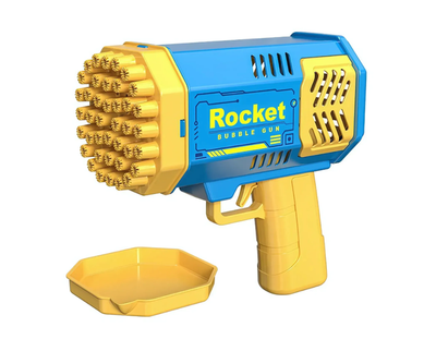 Аккумуляторний Пістолет мильних бульбашок Rocket синій