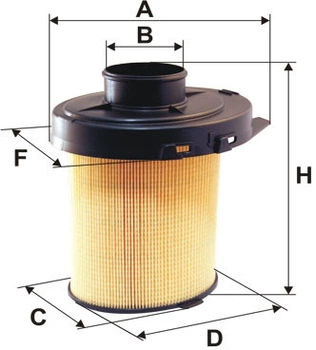 Фільтр повітряний WIX Filters WA6033 (323096)