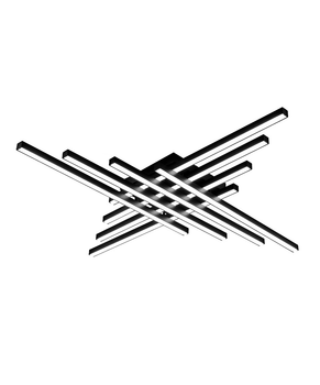 Люстра пристельова Lofty Cross Чорний LED (SDLC-00023)