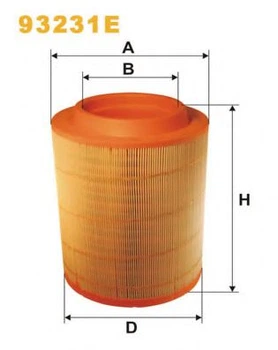 Фільтр повітря WIX FILTERS 455/2 = 93231E WIX Filters (93231E)