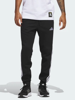 Спортивні штани утеплені чоловічі Adidas Essentials 3-Stripes Fleece JD1861 L Чорні (4067902760926)