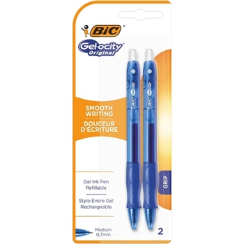 Ручка гелева BIC Gel-Ocity Original, в блістрі 2шт - синій
