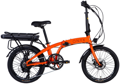 Велосипед з електроприводом 20" AL Dorozhnik eONYX DD FR рама-11" 48B 12.5А*г 500Вт оранжевий YS 7421 2025 (ELB-D-20-059)