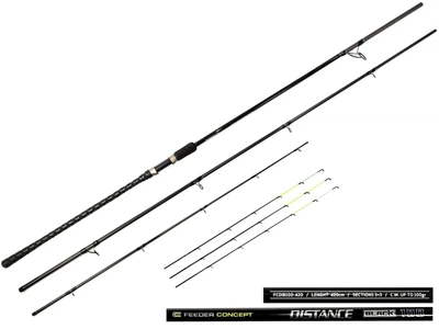 Вудилище фідер. Feeder Concept DISTANCE BLACK 150 150/4.50 (1х3oz;1x4oz;1x5oz) (200559) FCDIB150-450