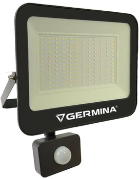 Naświetlacz LED Germina GW-0106 z czujnikiem ruchu 100 W 10000 lm 6400 K IP65 Hera