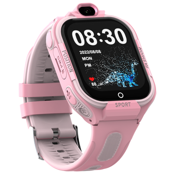 Смарт-часы детские Wonlex KT35 с камерой WI-FI GPS SIM-карта силиконовый ремешок Pink (17978)