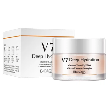 Крем для выравнивания тона лица с витаминами Bioaqua V7 Deep Hydration Cream, 50г