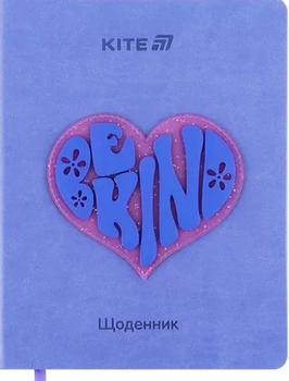 Щоденник шкільний у твердій обкладинці PU, Be kind, Kite K25-264-2 4063276248053