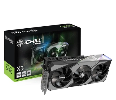 Відеокарта INNO3D GeForce RTX 5080 iCHILL X3 16GB GDDR7 DLSS4 (C50803-16D7X-176069H) EU