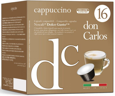 Кава в капсулах Dolce Gusto Don Carlos Cappuccino (16 капсул = 16 порцій)