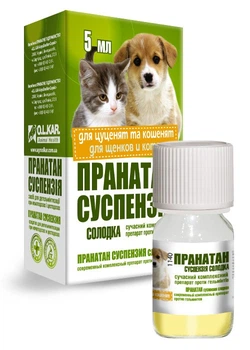 Пранатан O.L.KAR суспензия 5 мл для щенков и котят антигельминтный препарат широкого спектра