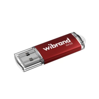Флеш-накопитель Wibrand Cougar, USB 2.0, 64GB, Red