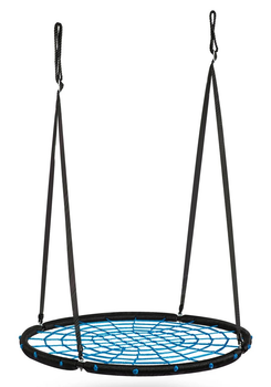 Садова гойдалка Neo-Sport Лелече гніздо NS-104 100 см Синя (5903890627195) Садова гойдалка Neo-Sport Лелече гніздо NS-104 100 см Синя (5903890627195)