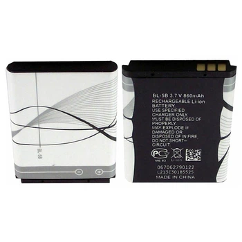 Аккумулятор для Nokia BL-5B 2626 3220 3230 5070 5140 5140i 5200 5300 5320 5500 6020 6021 6060 6070 6080 6220 6 Original PRC Китай (71153643)