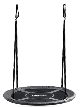 Садова гойдалка Neo-Sport Лелече гніздо Swingo 100 см Сіра (5903890627133) Садова гойдалка Neo-Sport Лелече гніздо Swingo 100 см Сіра (5903890627133)